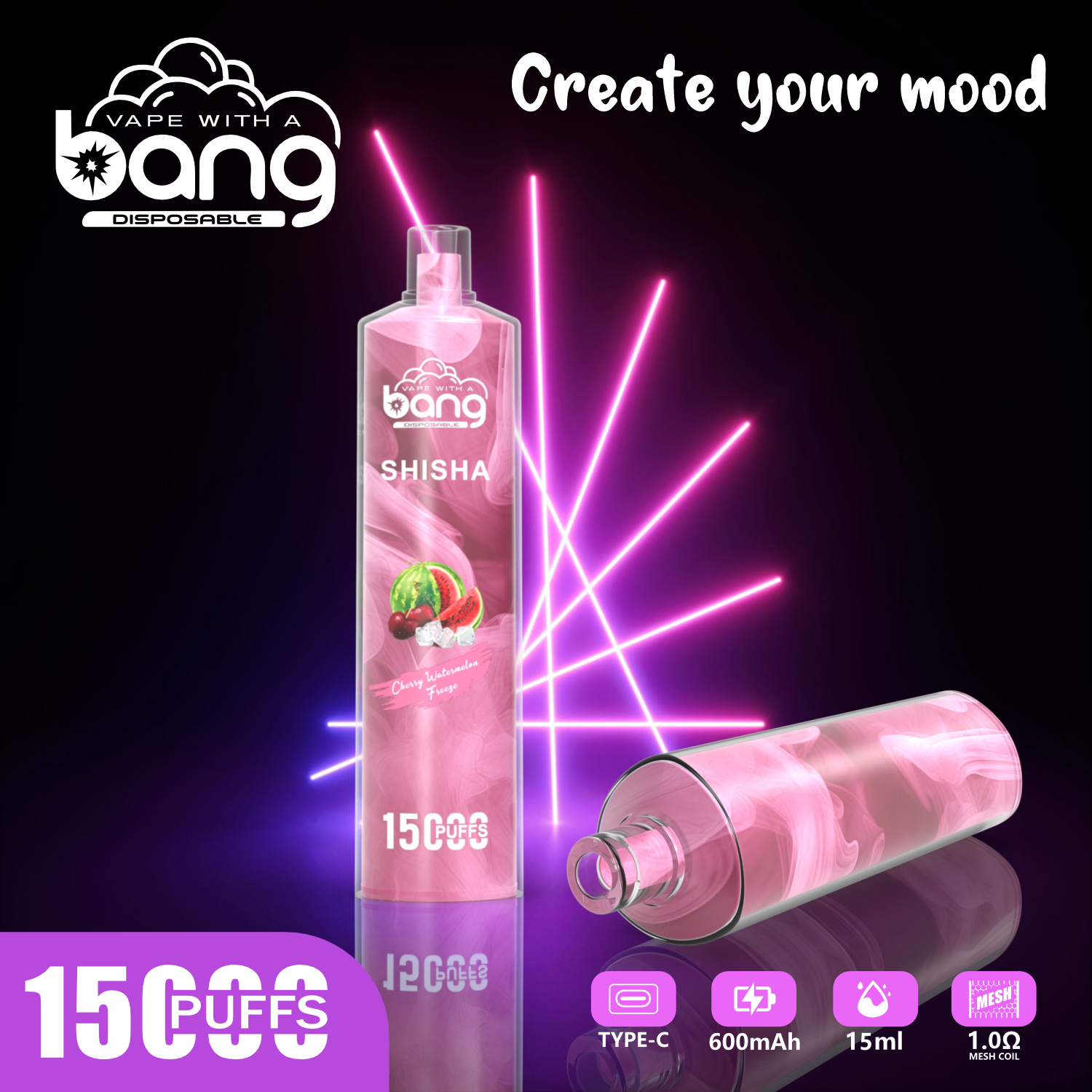 Bang SHISHA 15000 Puffs Vape Original E Cigarette
