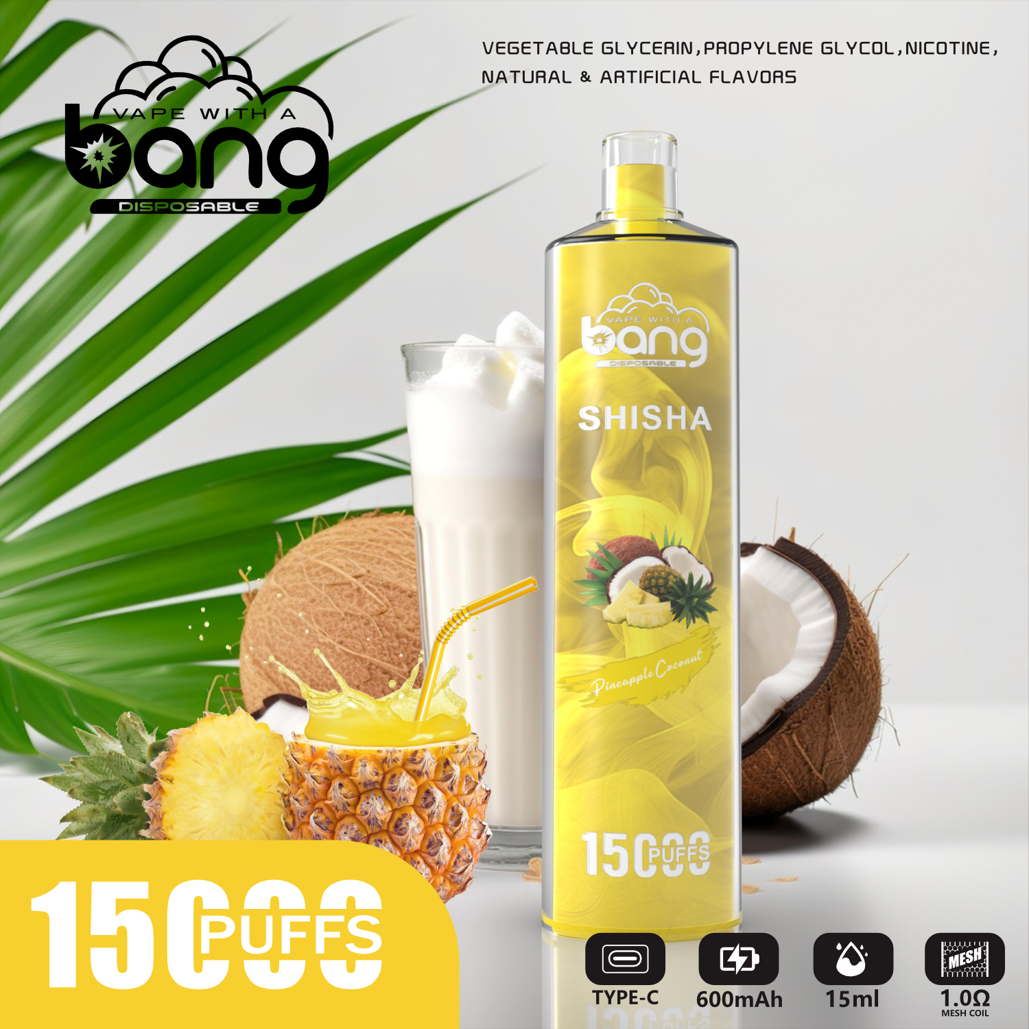Bang SHISHA 15000 Puffs Vape Original E Cigarette