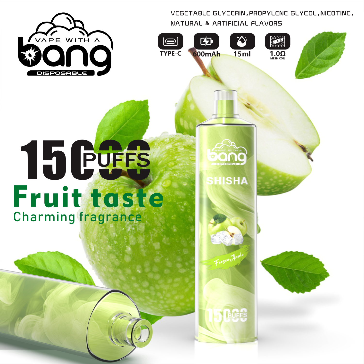 Bang SHISHA 15000 Puffs Vape Original E Cigarette