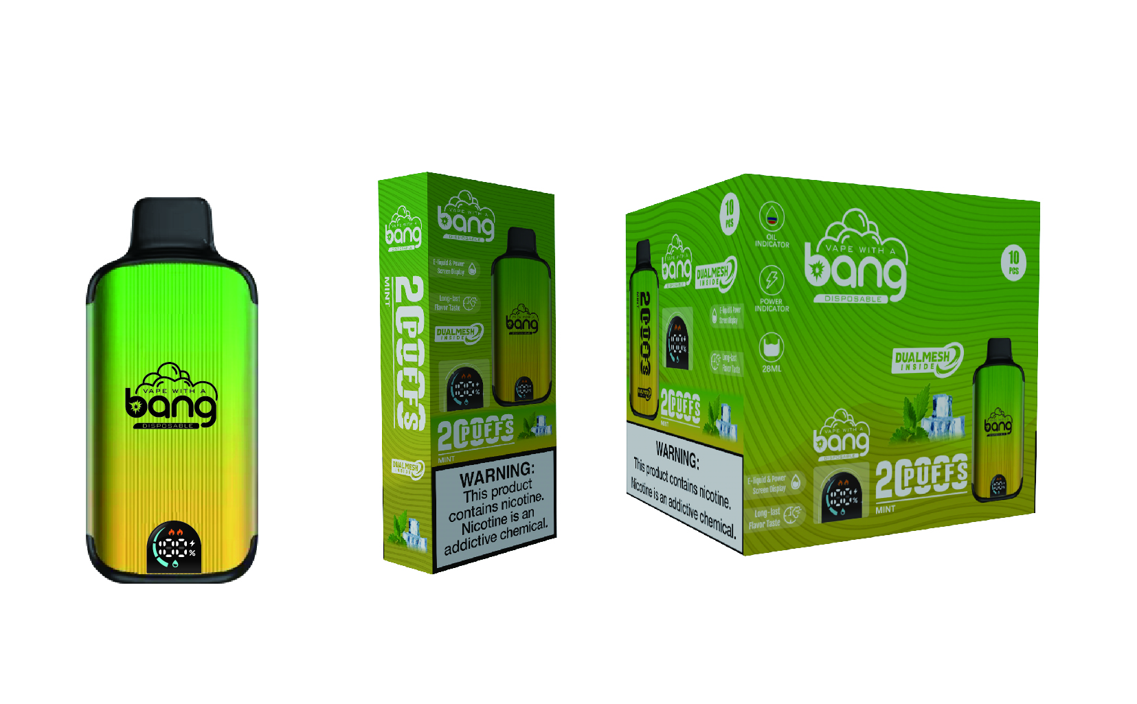 BANG 20000 Puffs Smart Screen Vape original E Cigarette