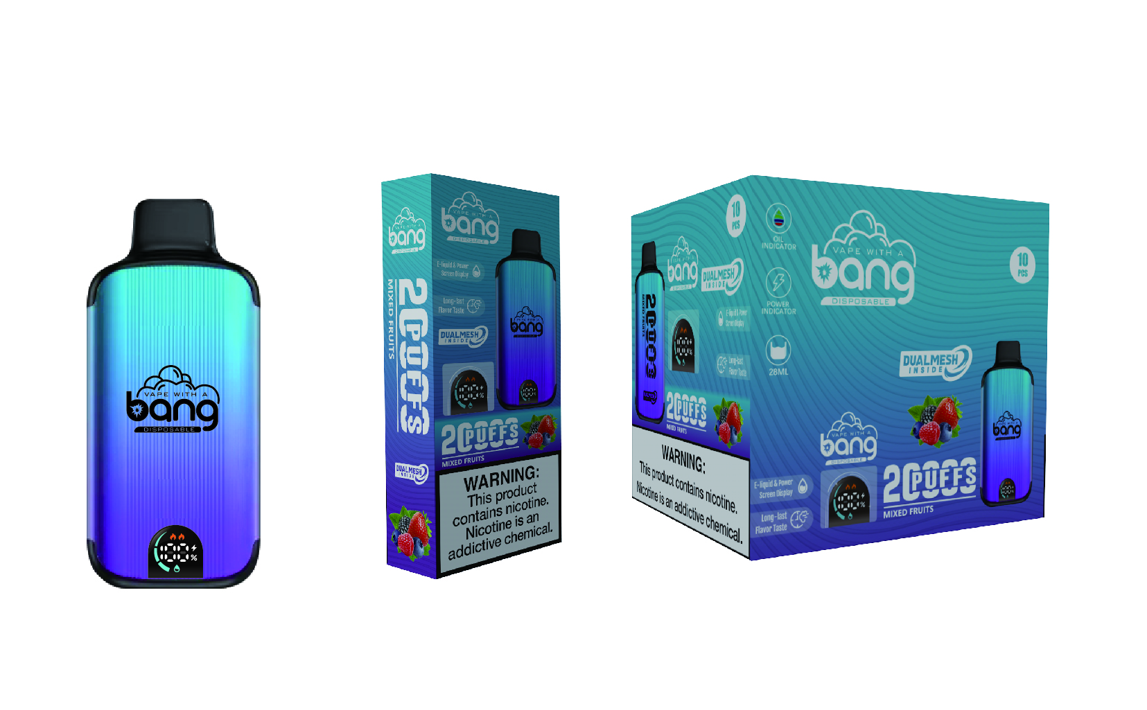 BANG 20000 Puffs Smart Screen Vape original E Cigarette