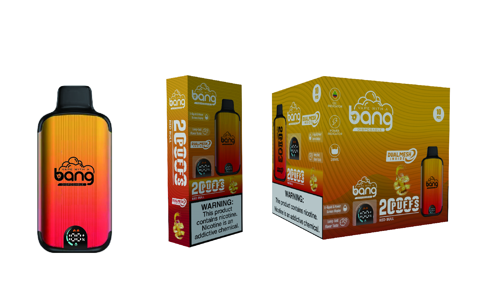 BANG 20000 Puffs Smart Screen Vape original E Cigarette