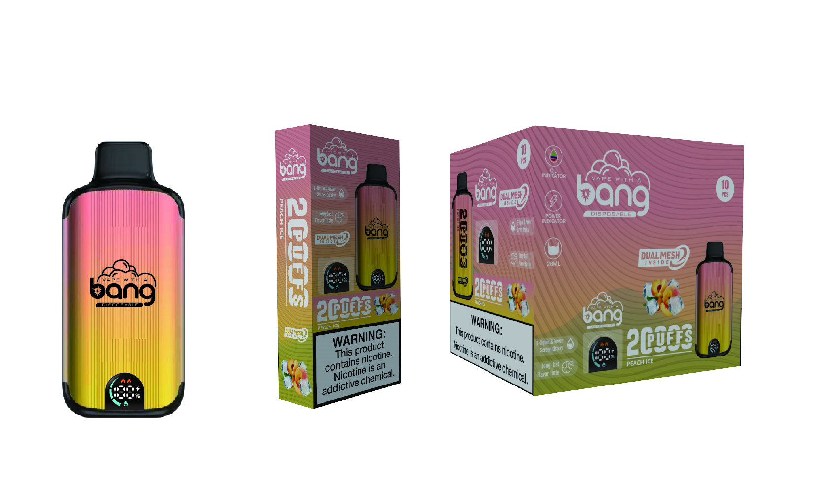 BANG 20000 Puffs Smart Screen Vape original E Cigarette