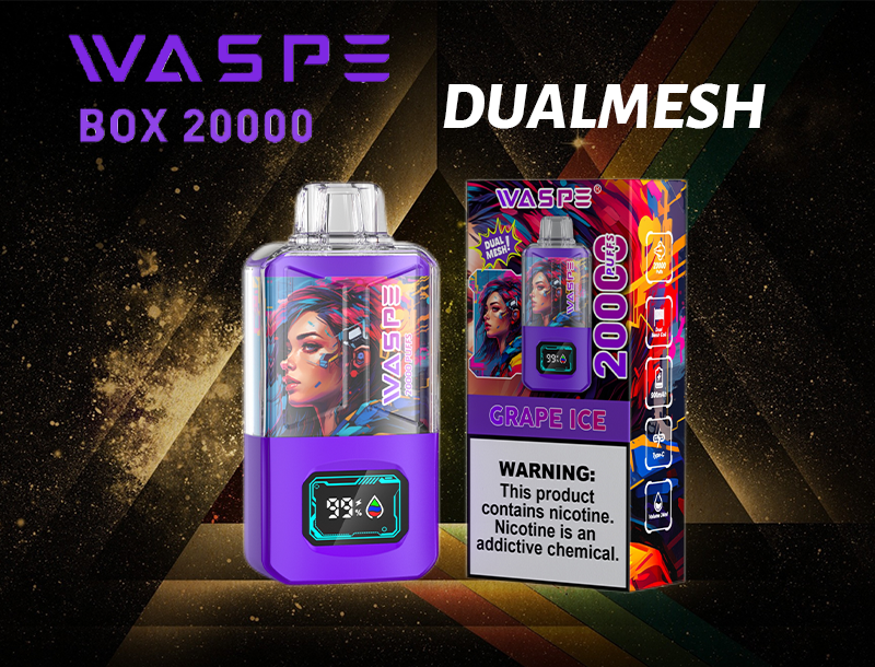 WASPE 20000 PUFFS Dual Mesh Box Vape Original E-Cigarette