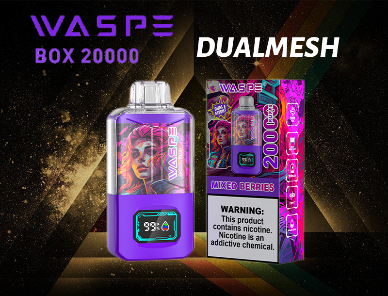 WASPE 20000 PUFFS Dual Mesh Box Vape Original E-Cigarette