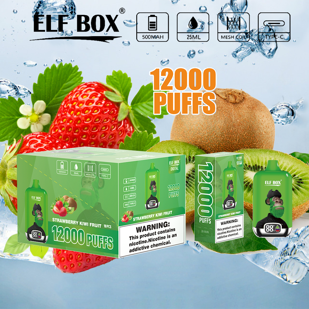 ELF box digital 12000 puffs Vape original E Cigarette