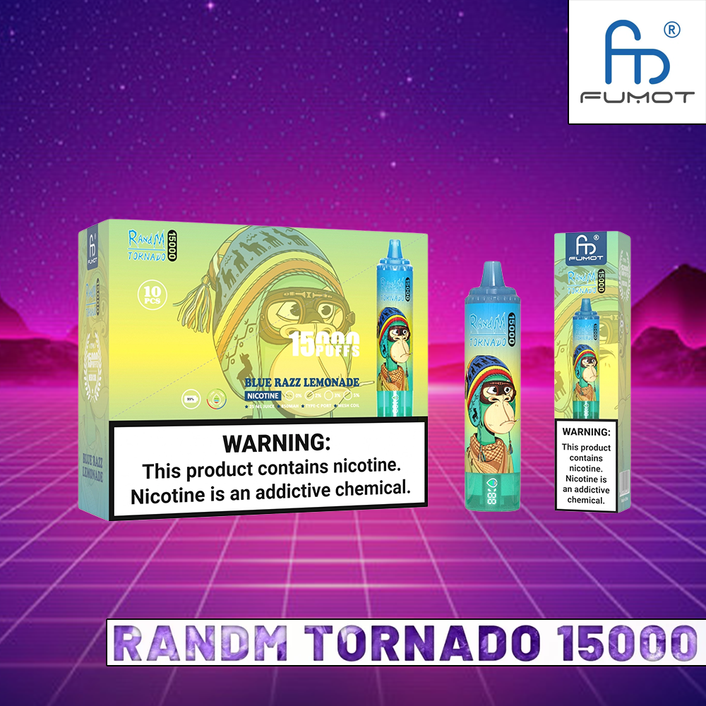 RandM Tornado 15000 Puffs LED display Vape original E Cigarette