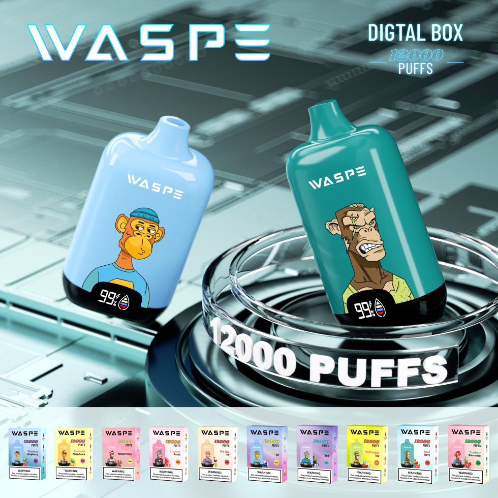 WASPE Digital Box 12000 Puffs Vape Original E-Cigarette