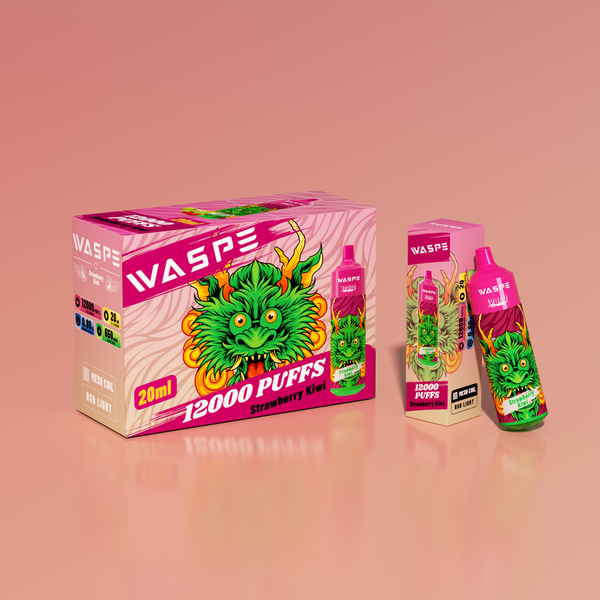 WASPE 12000 Puffs Vape original e-cigarett