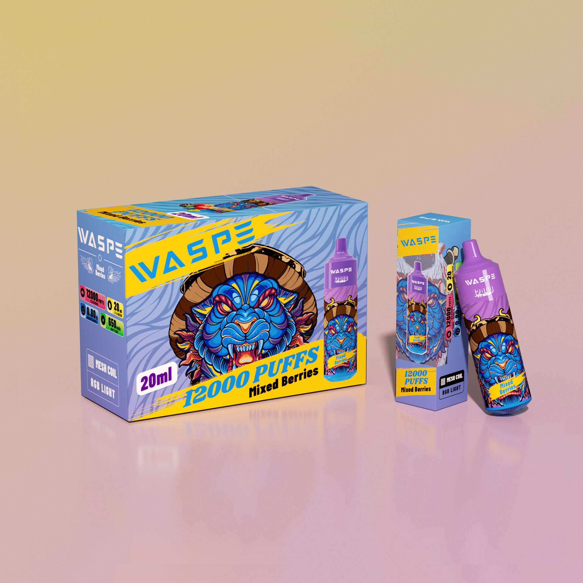 WASPE 12000 Puffs Vape original e-cigarett