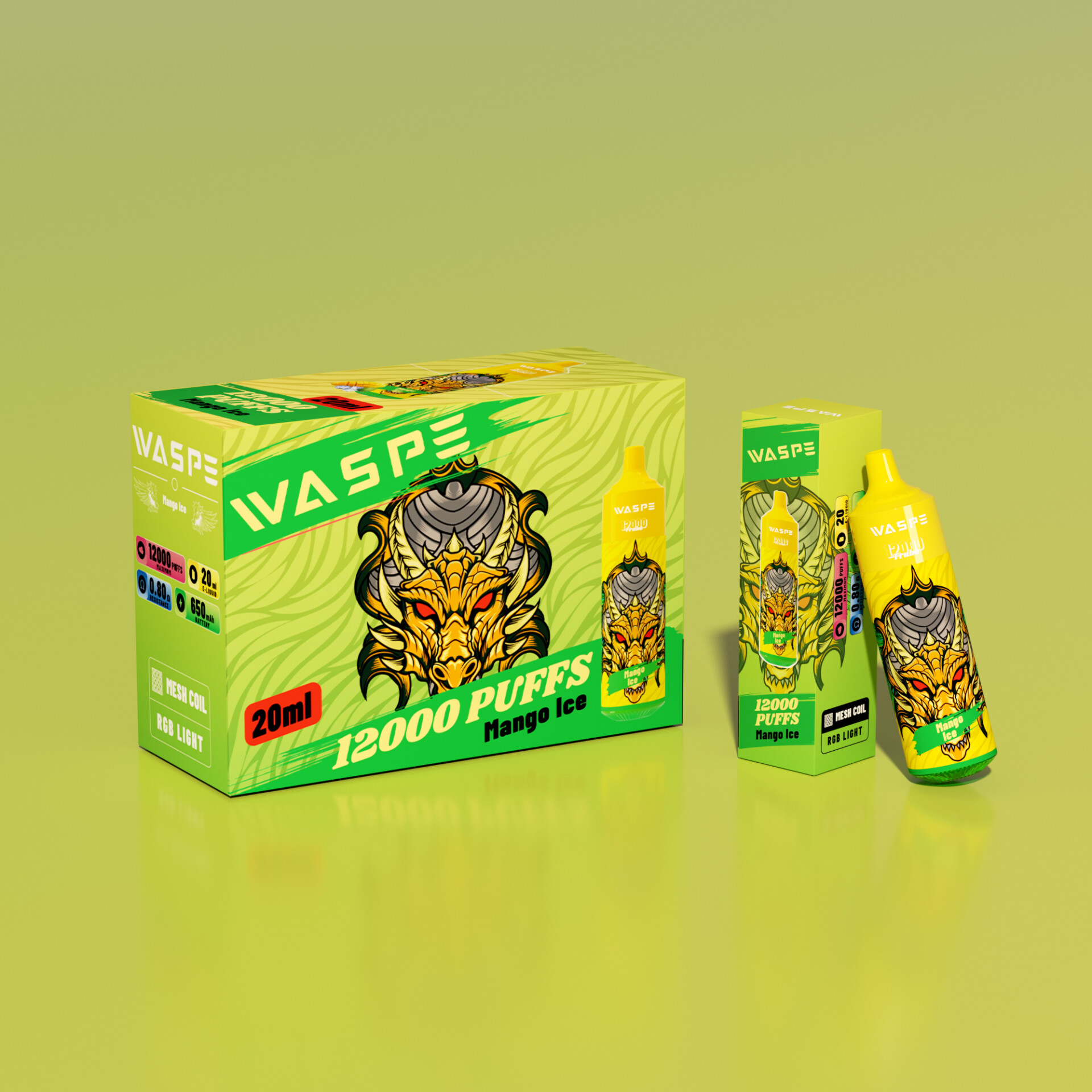 WASPE 12000 Puffs Vape original e-cigarett