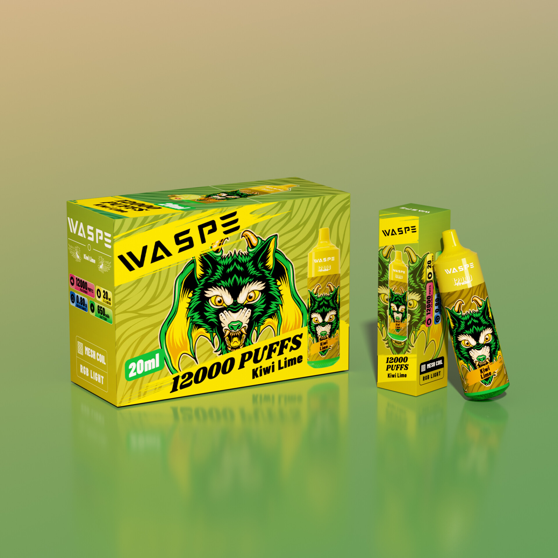 WASPE 12000 Puffs Vape original e-cigarett
