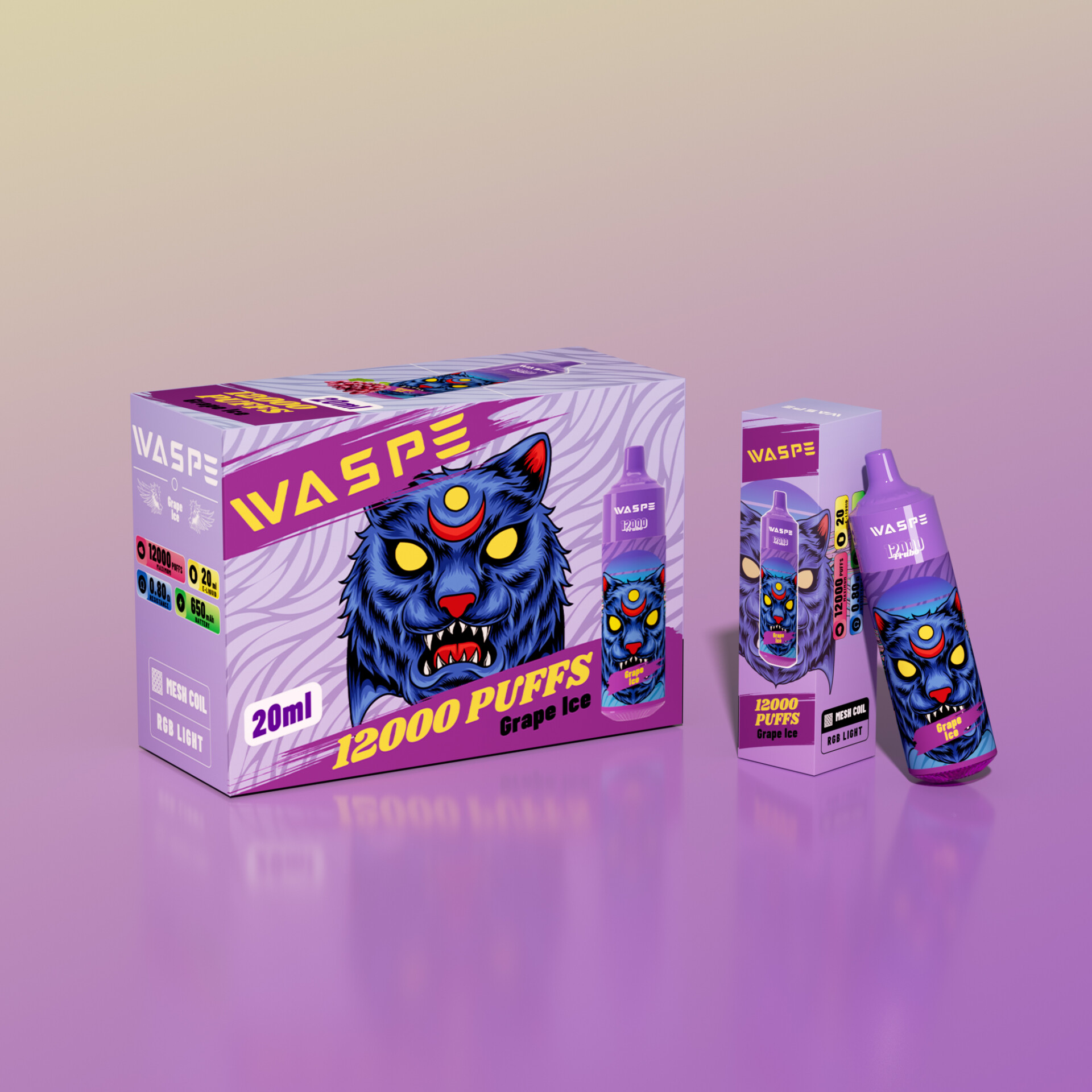 WASPE 12000 Puffs Vape original e-cigarett