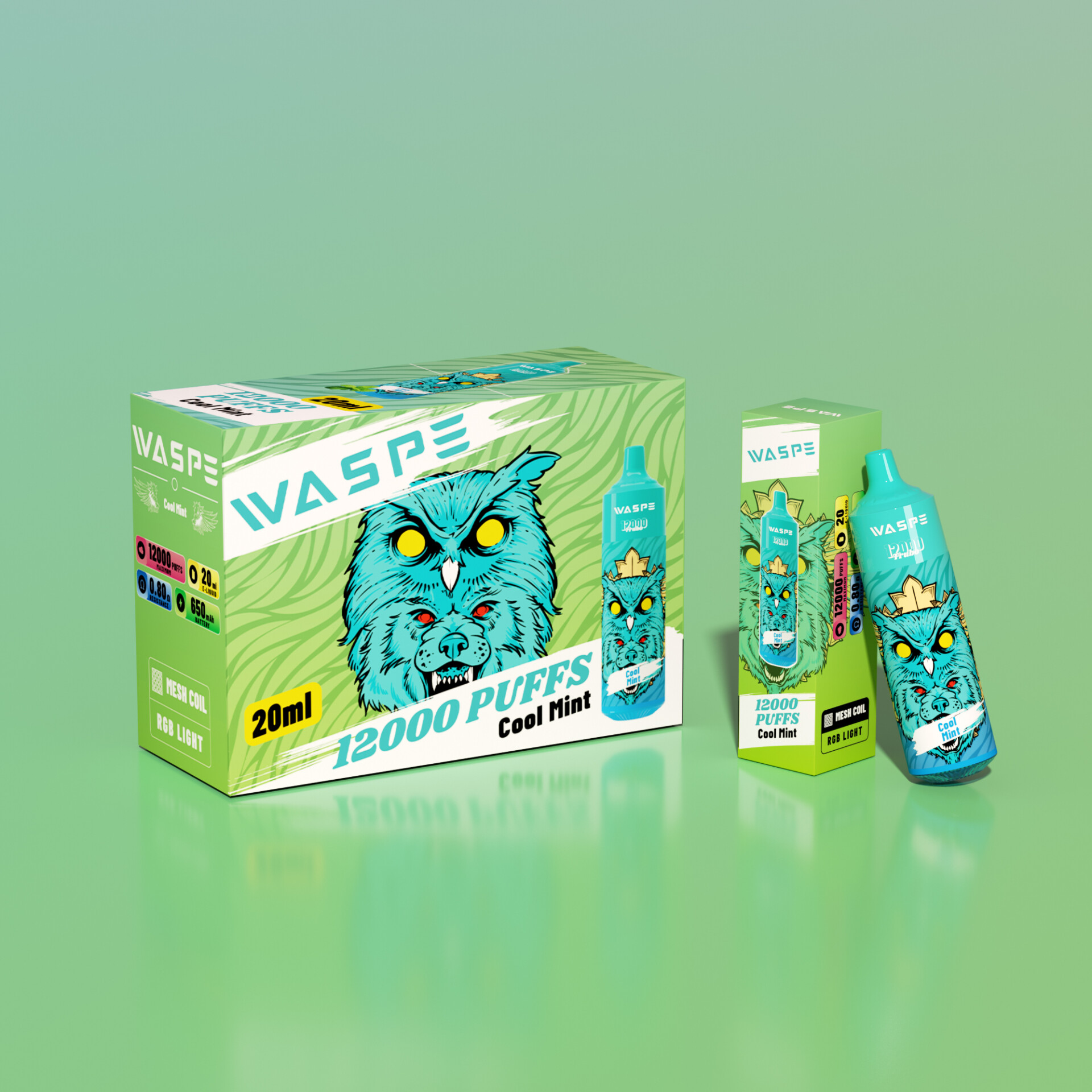 WASPE 12000 Puffs Vape original e-cigarett