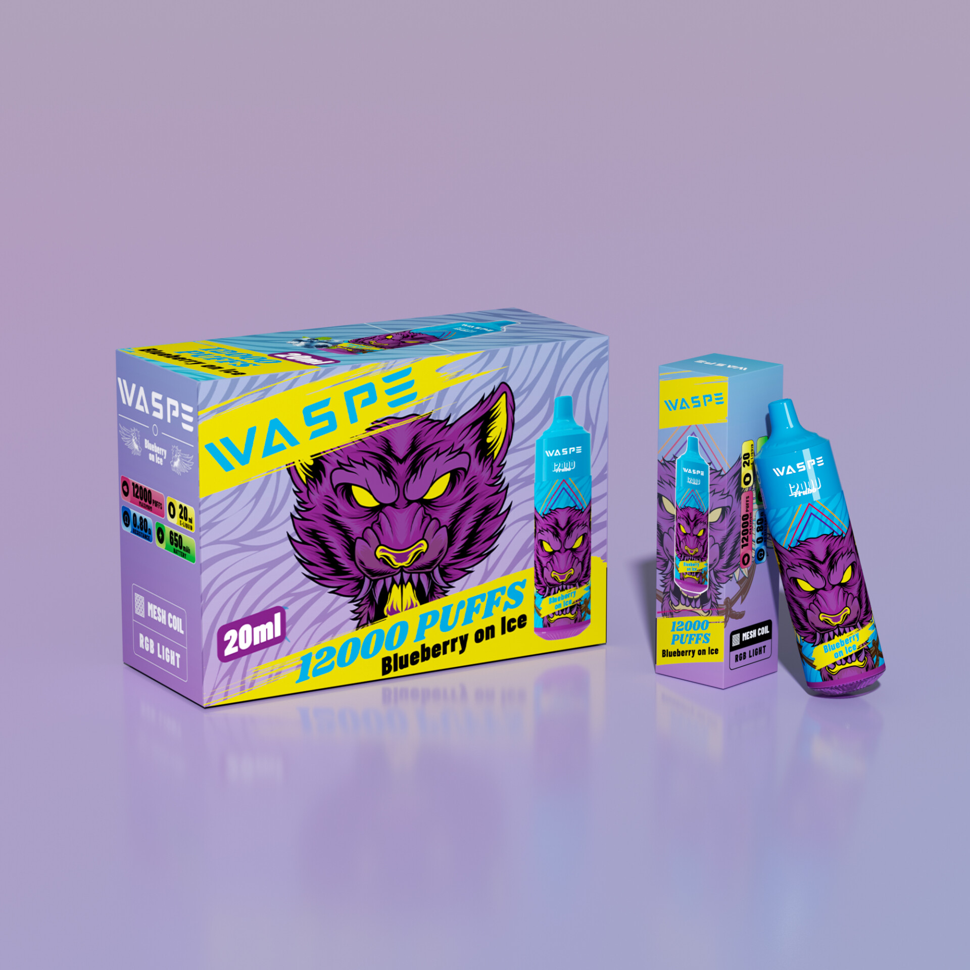 WASPE 12000 Puffs Vape original e-cigarett