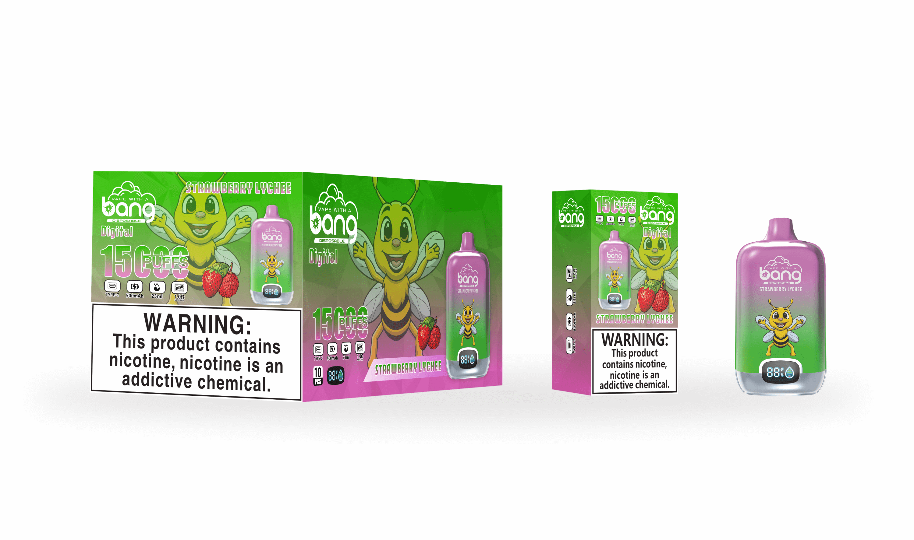 Bang Digital Box 15000 Puffs Vape original E-Zigarette-Neu
