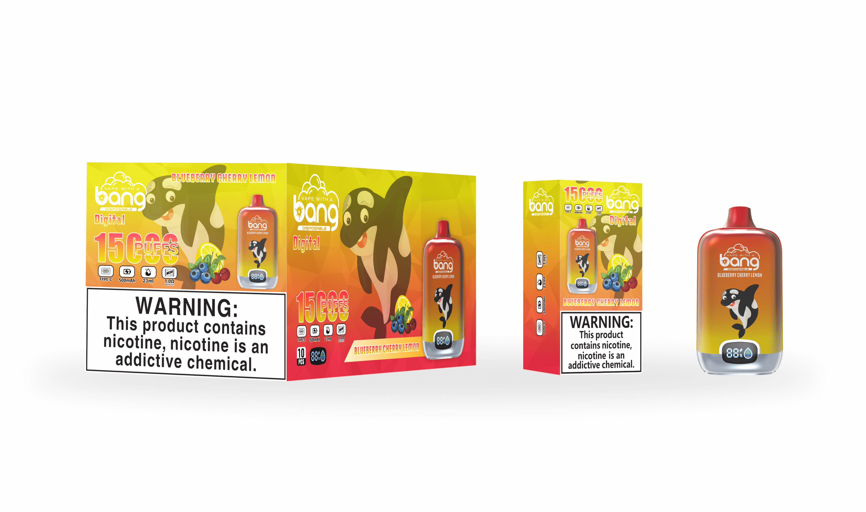 Bang Digital Box 15000 Puffs Vape original E-Zigarette-Neu