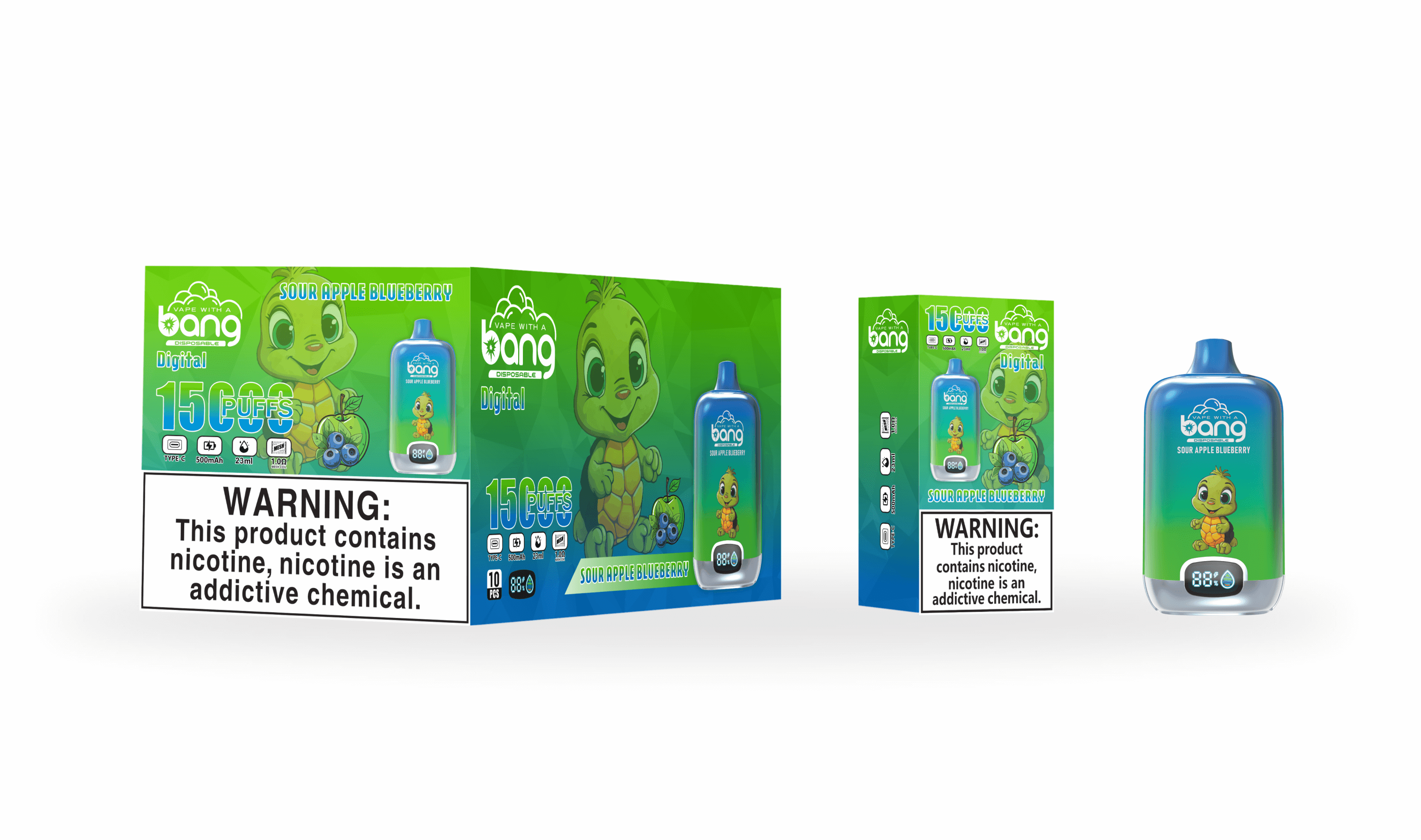 Bang Digital Box 15000 Puffs Vape original E-Zigarette-Neu