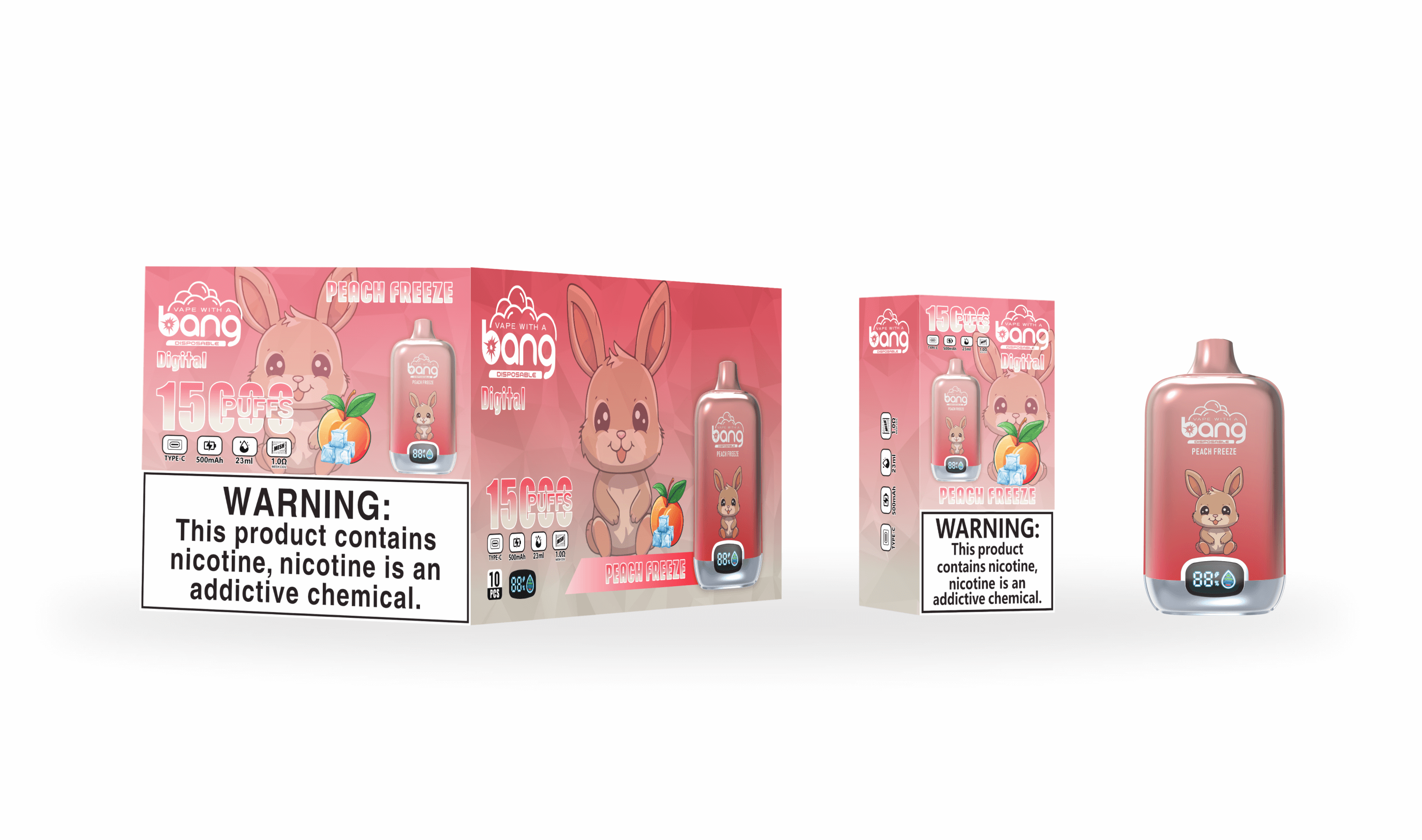 Bang Digital Box 15000 Puffs Vape original E-Zigarette-Neu