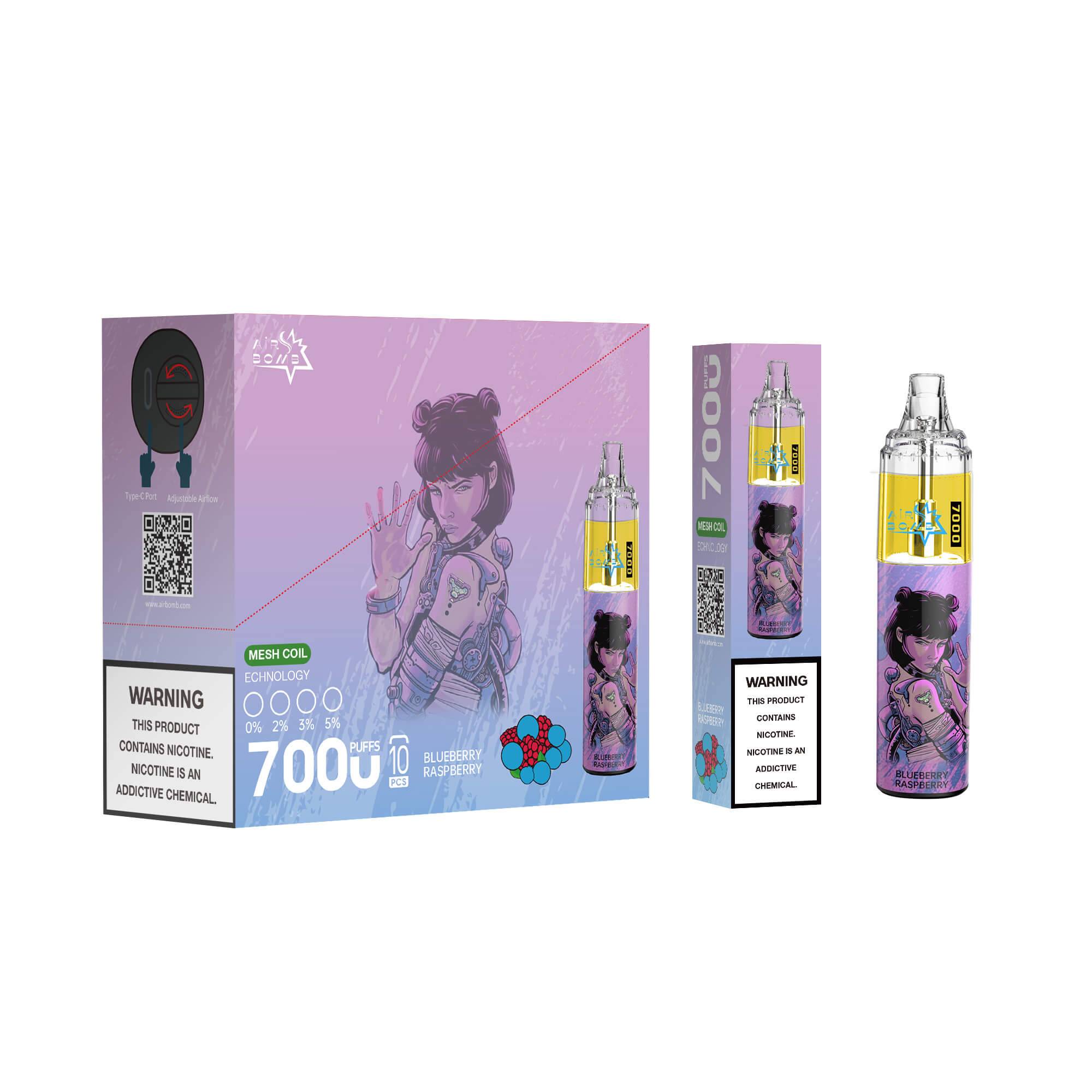 Airbomb tornado 7000 Puffs Vape original E Cigarette - Image 11