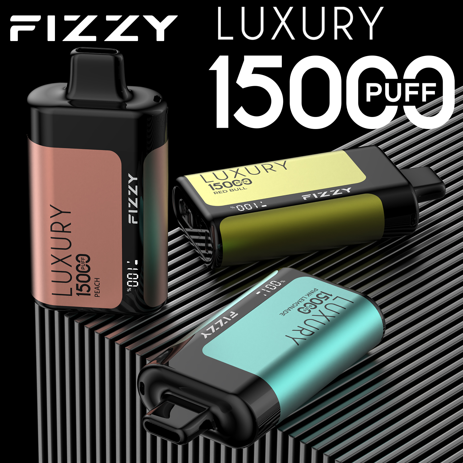 FIZZY Luxury 15K Puffs Vape Original E-cigarett av Bulk Buying