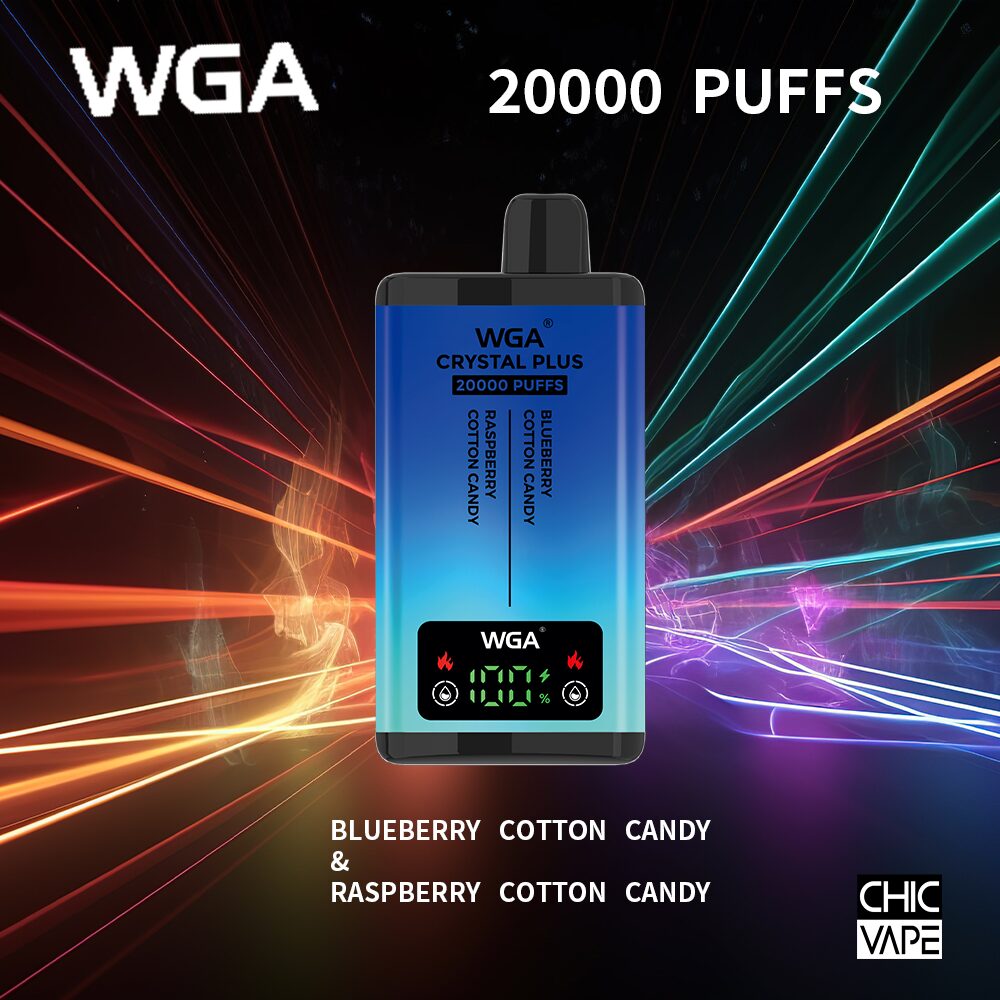 WGA Crystal Plus 20000 20K Puffs Double Taste Vape Original E-cigarett