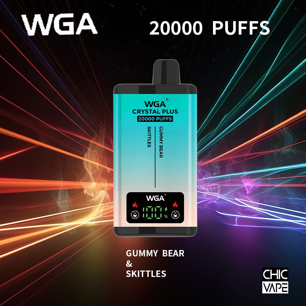 WGA Crystal Plus 20000 20K Puffs Double Taste Vape Original E-cigarett