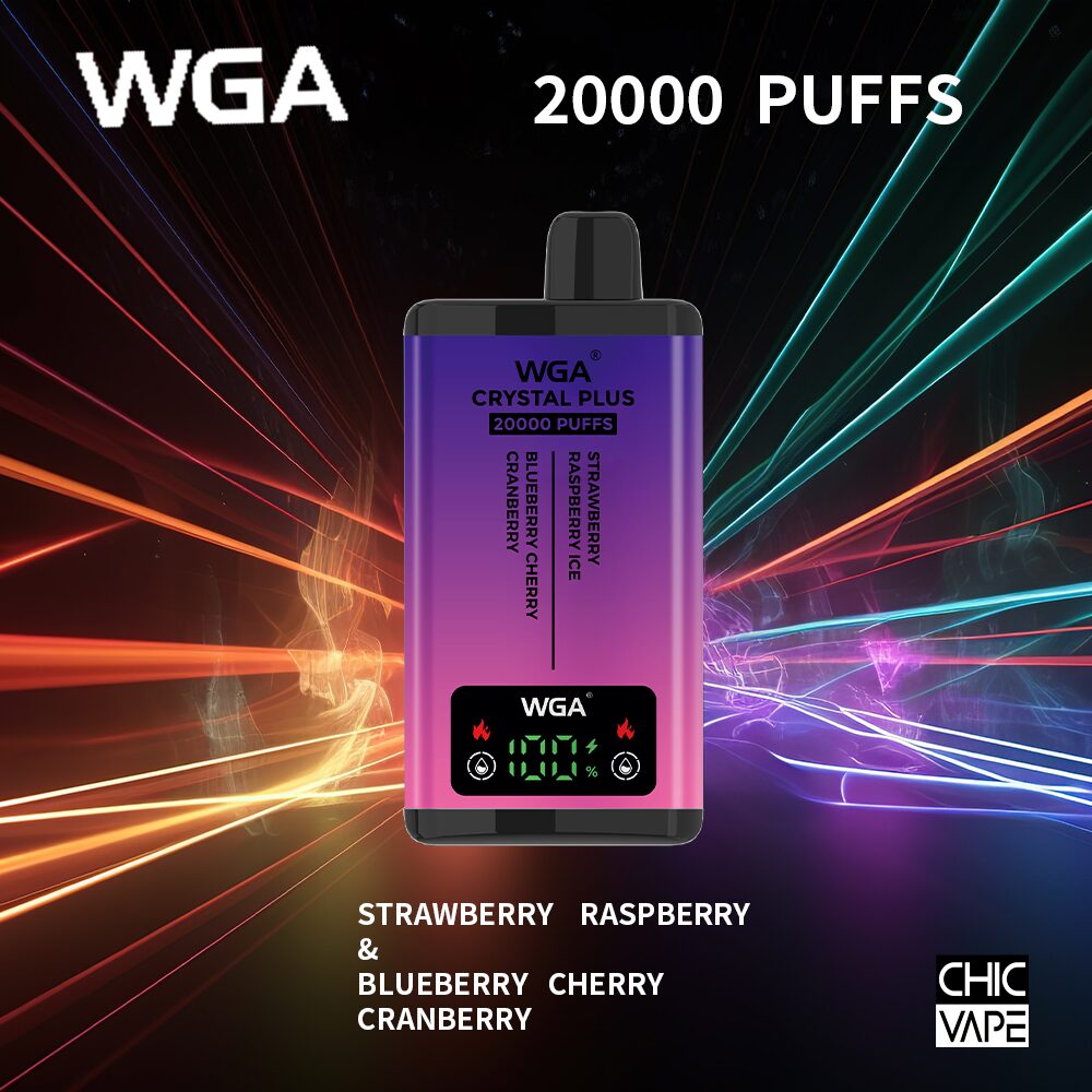 WGA Crystal Plus 20000 20K Puffs Double Taste Vape Original E-cigarett