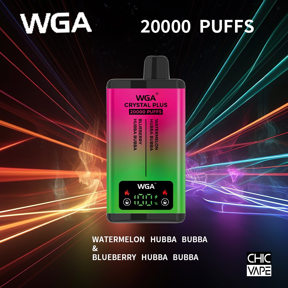 WGA Crystal Plus 20000 20K Puffs Double Taste Vape Original E-cigarett