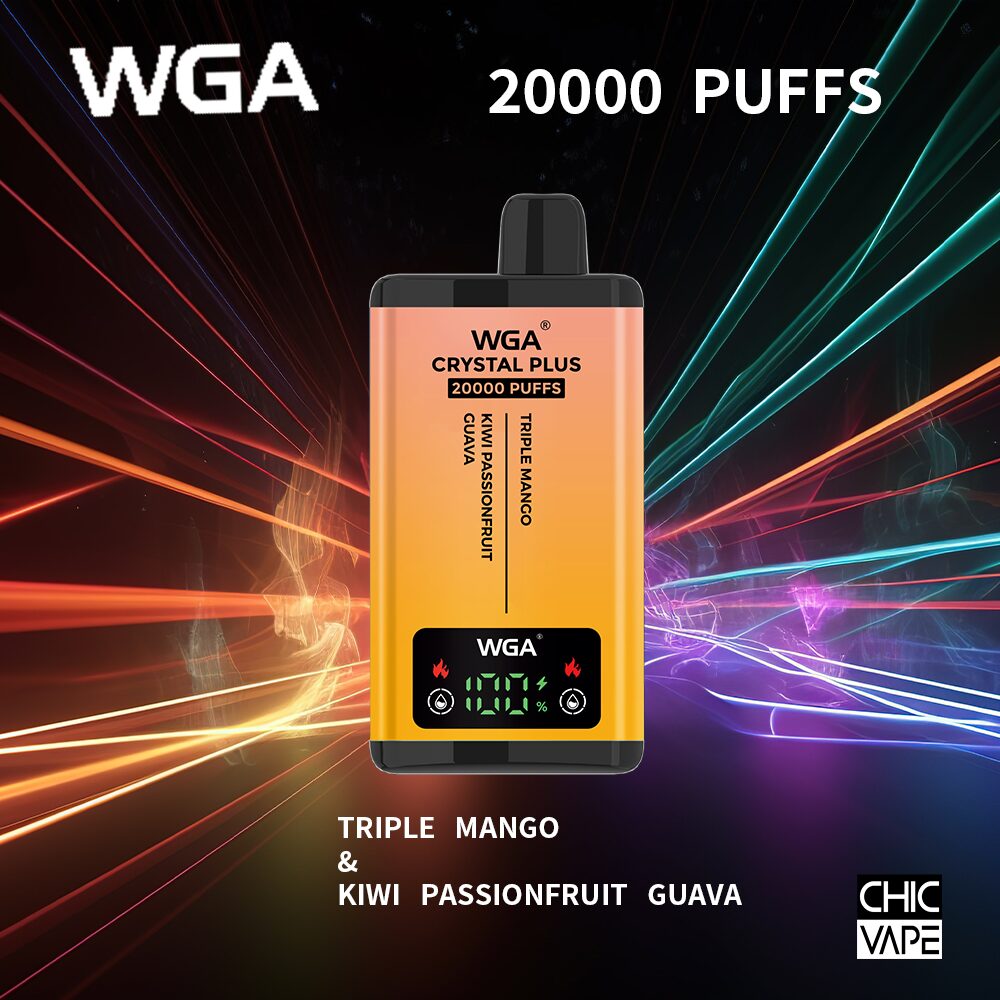 WGA Crystal Plus 20000 20K Puffs Double Taste Vape Original E-cigarett