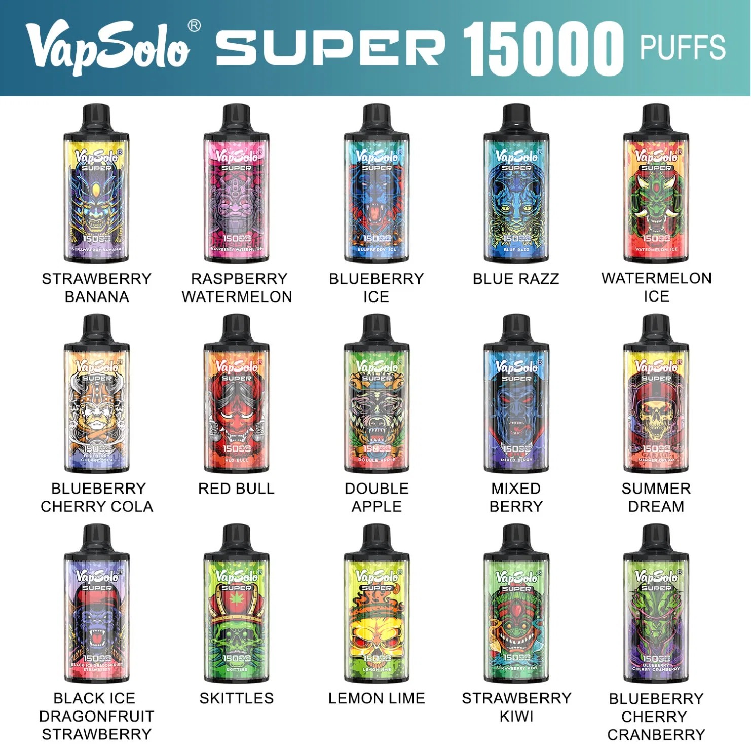 VapSolo Super 15000 Puffs Vape Original e-cigarett