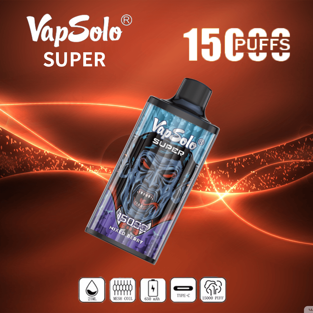 VapSolo Super 15000 Puffs Vape Original e-cigarett