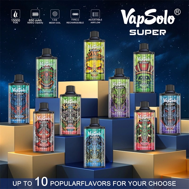 VapSolo Super 15000 Puffs Vape Original e-cigarett