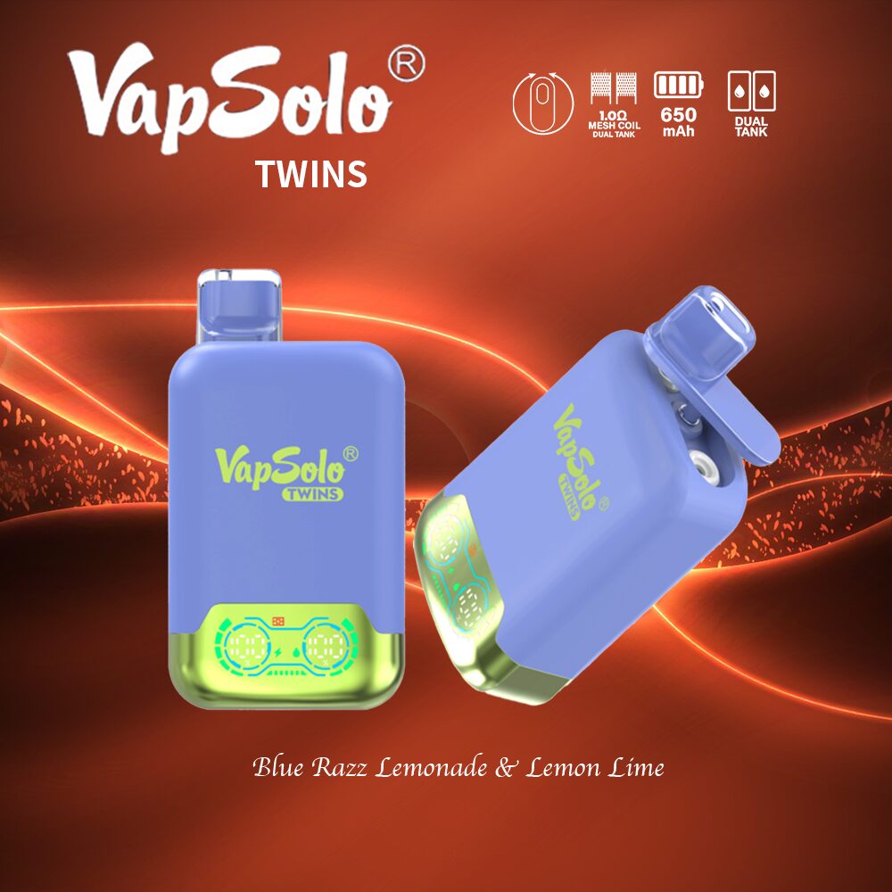 VapSolo Twins 20000 20k Puffs Double Taste Vape Original E-Cigarette