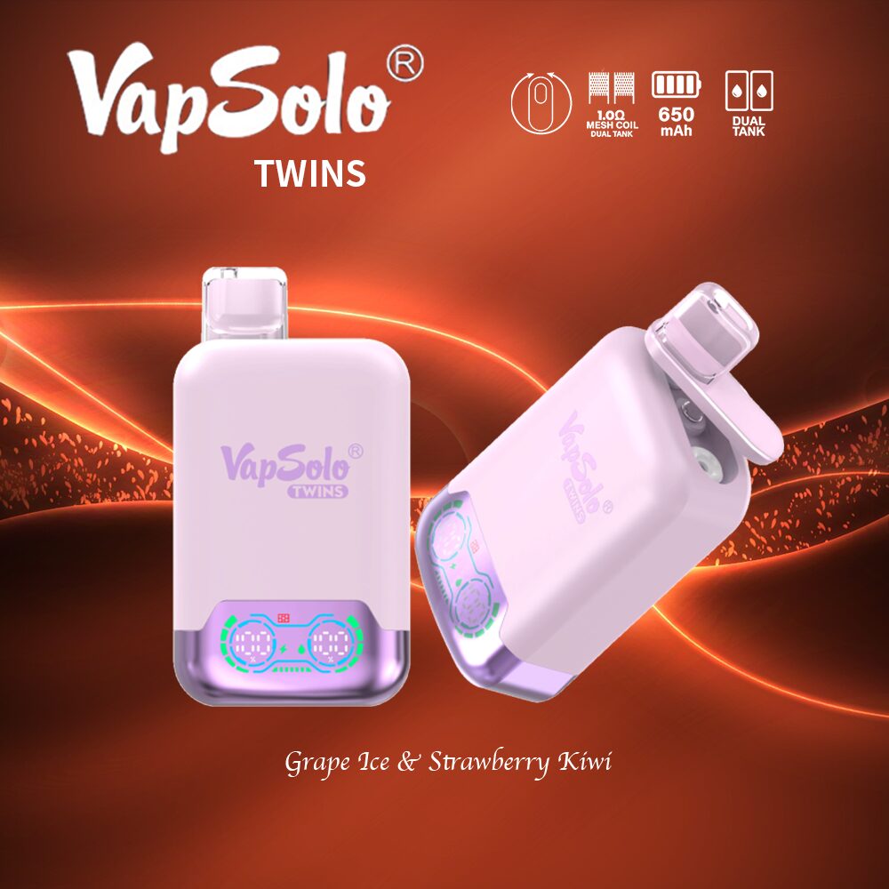 VapSolo Twins 20000 20k Puffs Double Taste Vape Original E-Cigarette