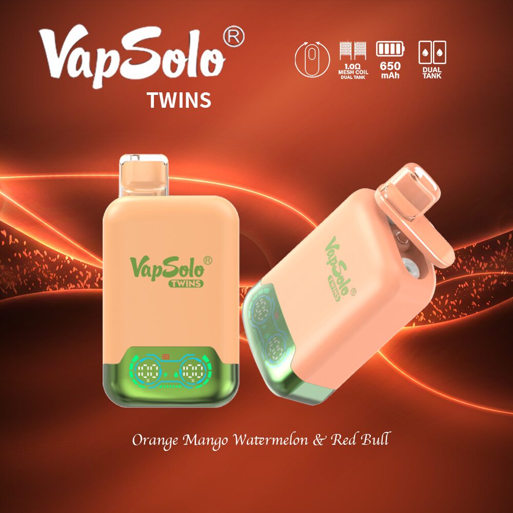 VapSolo Twins 20000 20k Puffs Double Taste Vape Original E-Cigarette