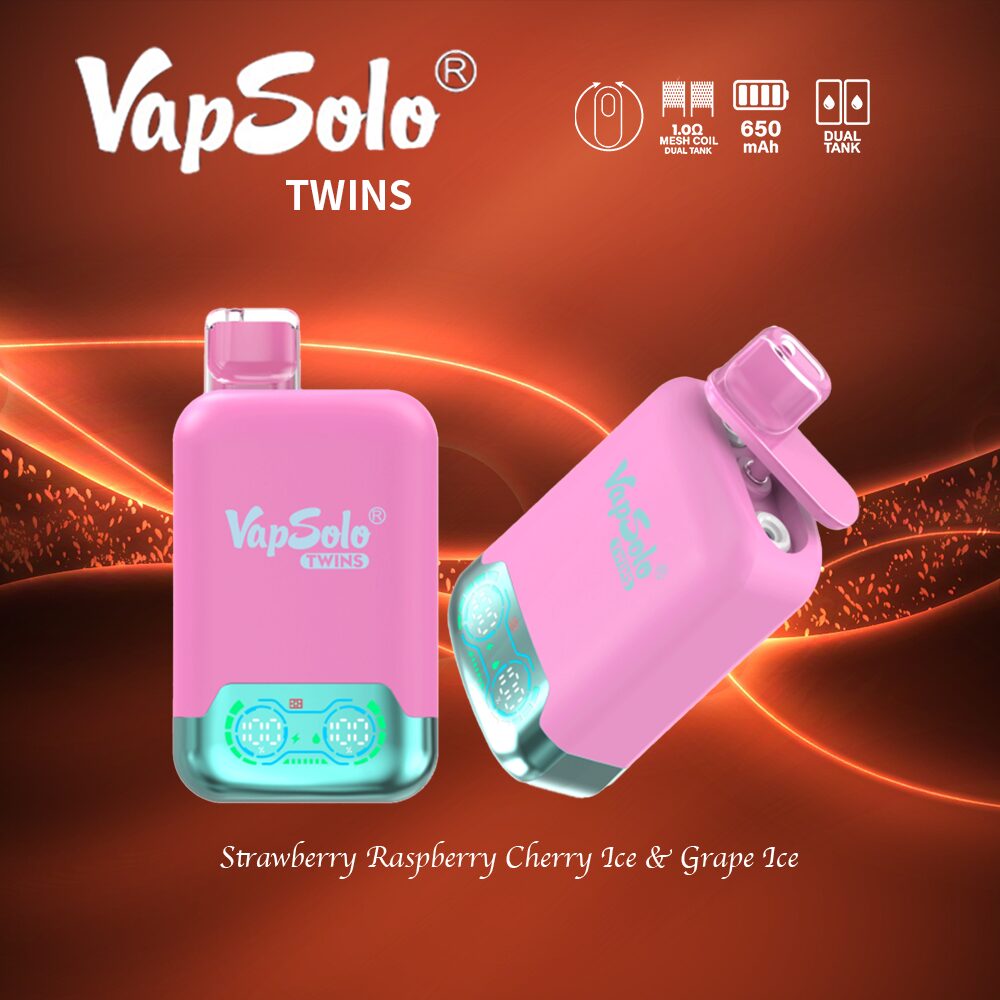 VapSolo Twins 20000 20k Puffs Double Taste Vape Original E-Cigarette