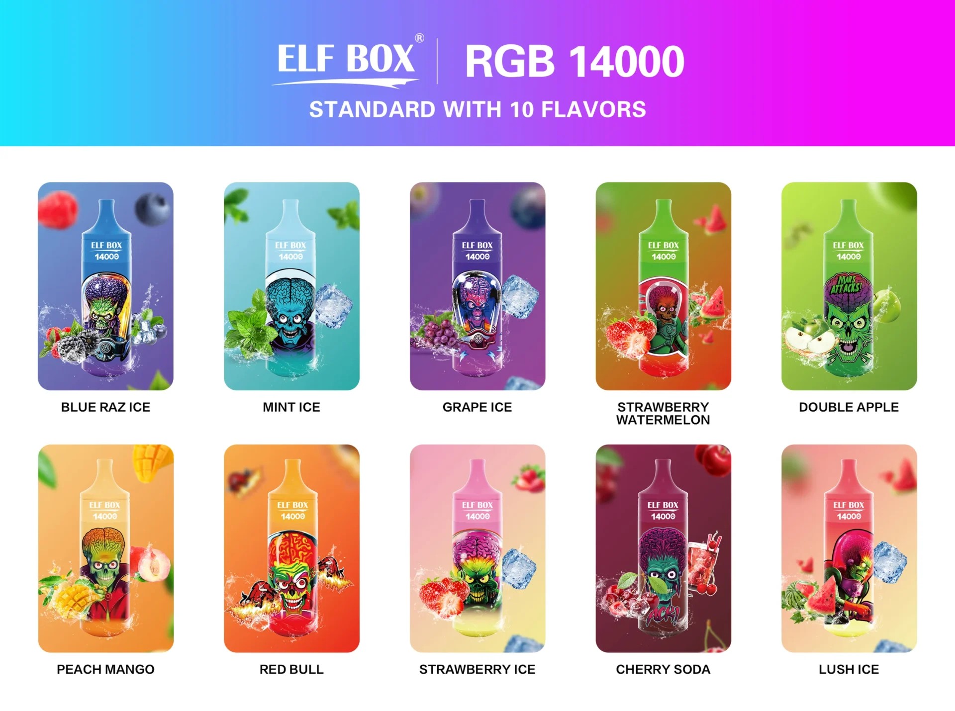 ELF BOX 14000 Puffs Vape original E-cigarett