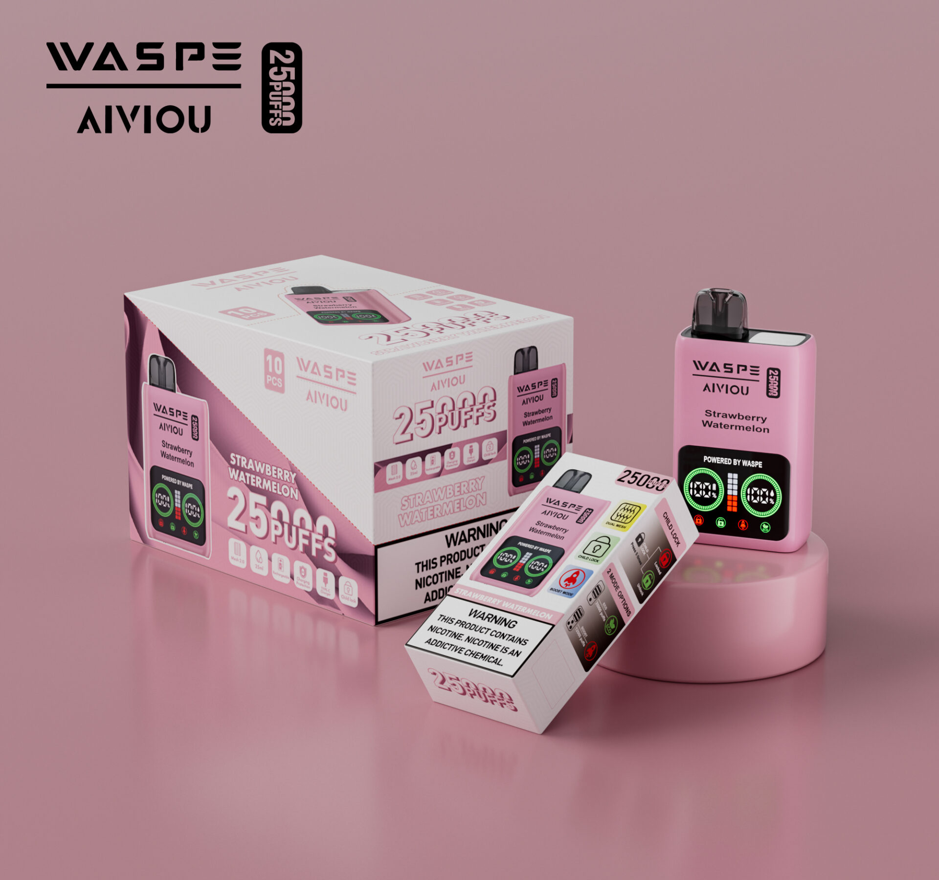 WASPE 25000 25K Puffs Dual Mesh Vape Original E-Cigarette