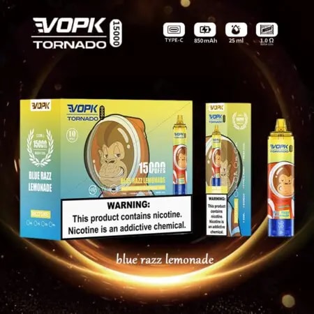 VOPK TORNADO 15000 puffar Vape Original e-cigarett