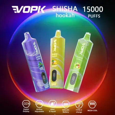 VOPK SHISHA HOOKAH 15000 puffar Vape Original e-cigarett