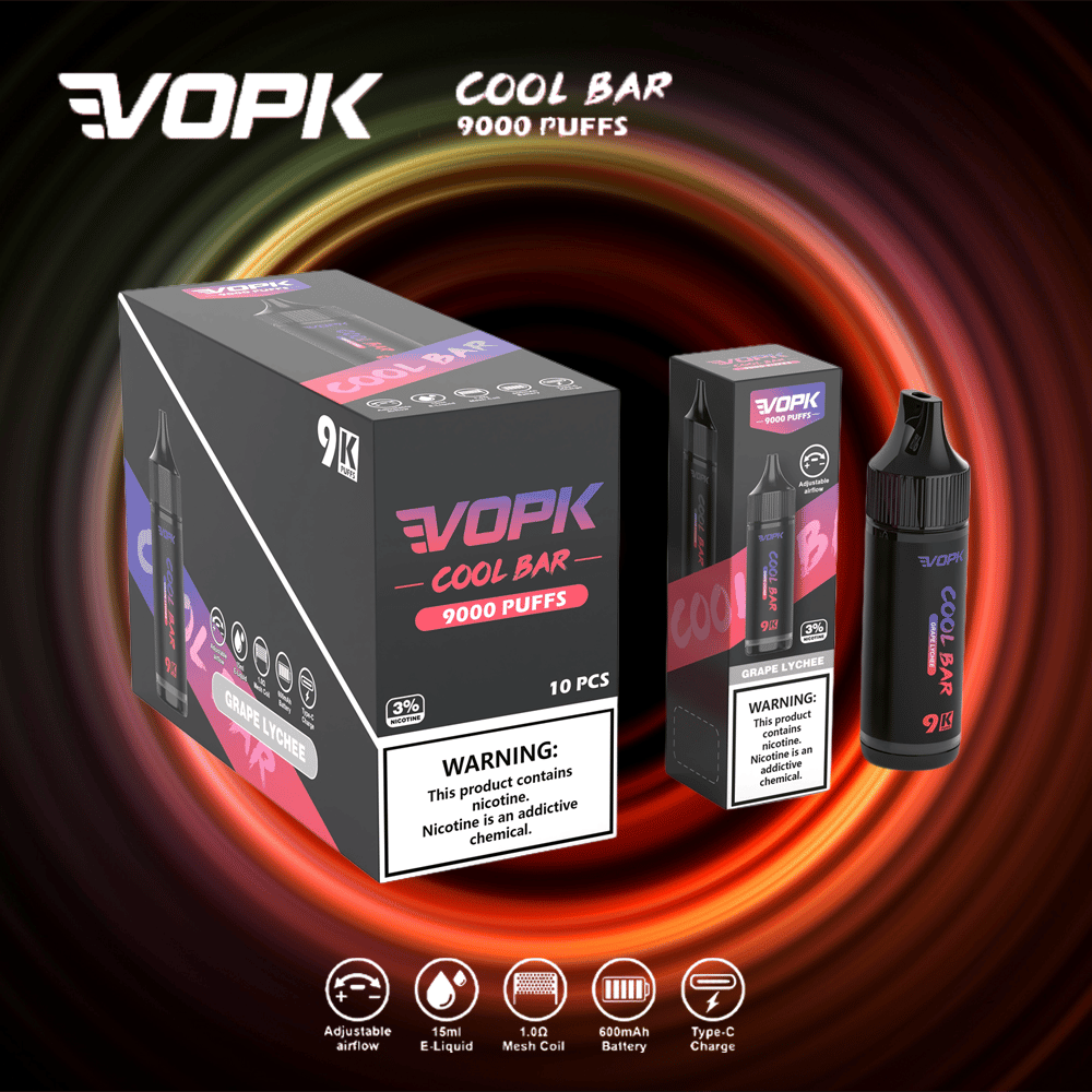 VOPK Cool Bar 9000 Puffs Vape Original E Cigarette