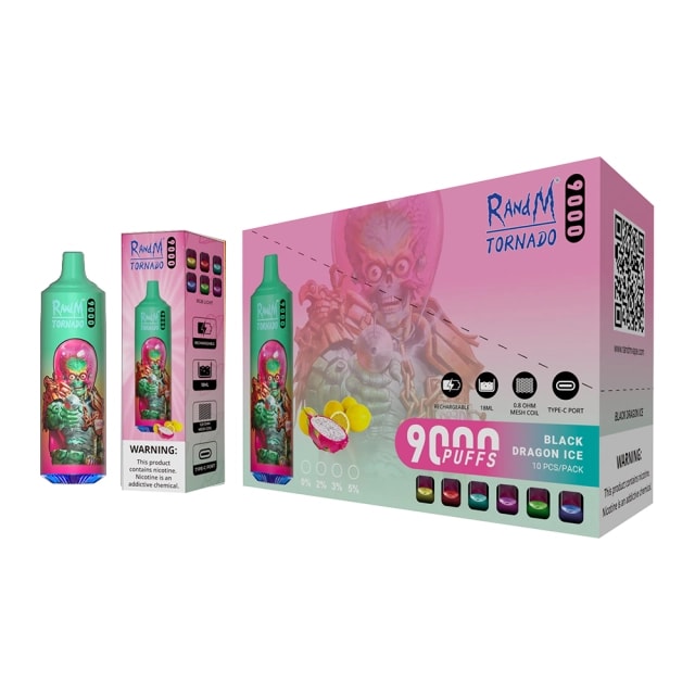 RandM Tornado 9000 Puffs Vape オリジナル電子タバコ