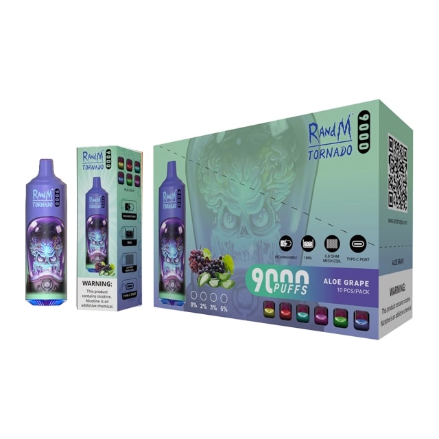 RandM Tornado 9000 Puffs Vape オリジナル電子タバコ