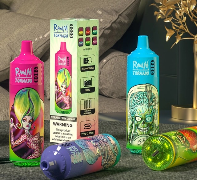 RandM Tornado 9000 Puffs Vape オリジナル電子タバコ