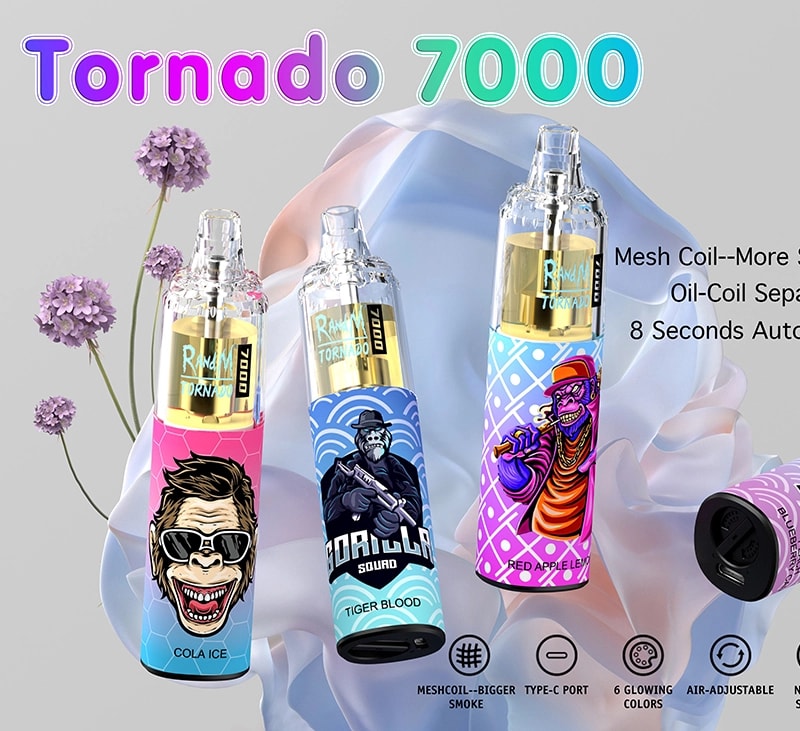 RandM Tornado 7000 Puffs Vape original E Cigarette