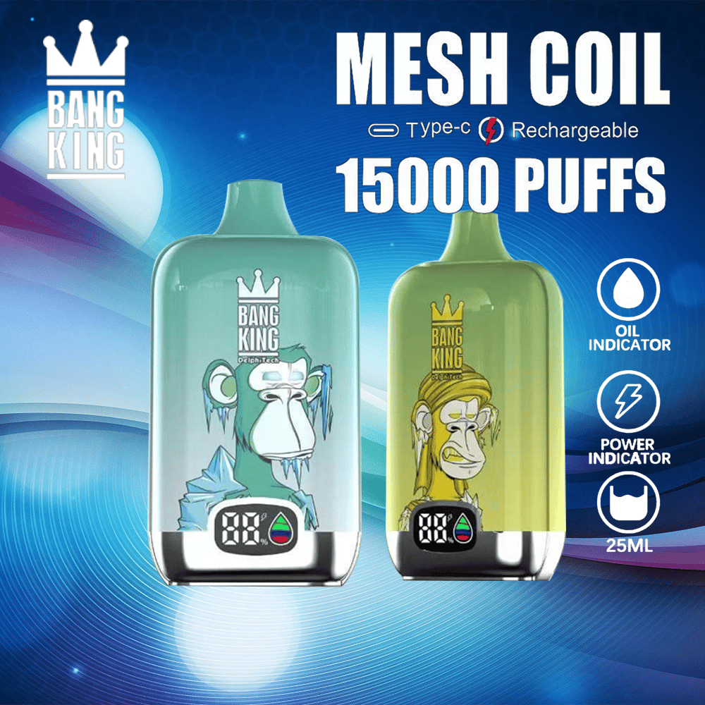 Bang King Smart screen 15000 Puffs Vape original E Cigarette