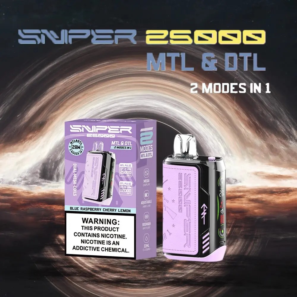 VAPMOD SNIPER 25000 Puffs Leather Vape Original E Cigarette