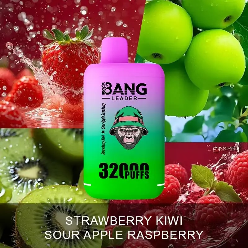 bang leader 32000 Concentrazioni di nicotina: 0%, 2%, 3%, 5% Numero di tiri: fino a 32000 tiri Capacità dell'e-liquid: due pod (28 ml + 28 ml) Doppia bobina a maglie Capacità della batteria: batteria ricaricabile da 650 mAh Aromi: 12 aromi unici Porta di ricarica: ricarica rapida di tipo C Confezione: 10 pezzi per scatola