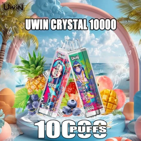 Uwin Crystal 10000 Puffs Vape RGB Lights Original E-Cigarett-Nicotin Options：0%，2%，3%，5% Puffs：Upp till 10000 puffar E-Liquid Kapacitet：18 mL Battery Coil: 18 mL Mesh Coil: 18 mL Mesh Coil: 50GB Ljusuppladdningsbar:1. 15 smaker förpackning: 10 st/kartong
